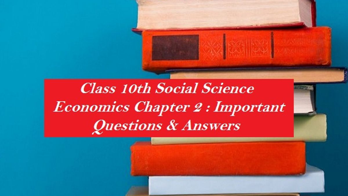 CBSE Class 10 Social Science Board Exam 2020: Important Questions & Answers - Economics (Chapter 2: Sectors of the Economy) 